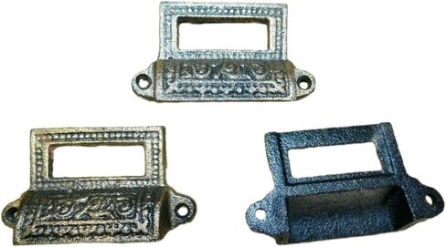6 Cast Iron Antique Victorian Style Bean Drawer Pull Barn Handle Door Handles IRP-676 Handmade Decor Artisan Art Decor For Home Vintage in Saudi Arabia