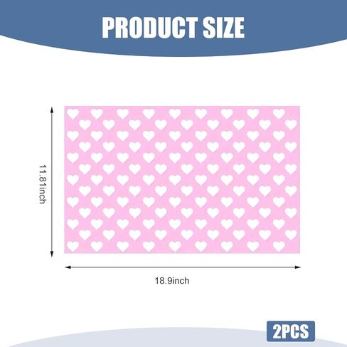 2 PCS Car Heart-Shaped Car Taillight Stickers, Creative Waterproof Rear Tail Light Tint Film, Self-Adhesive DIY Stickers, Funny Taillight Cover Trim, Universal for Most Cars (Pink) in Kuwait