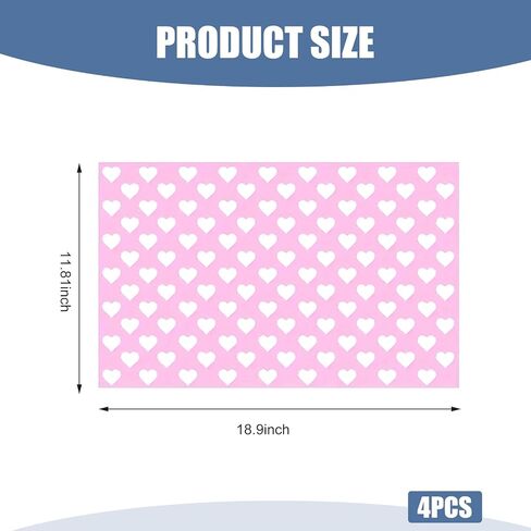 2 PCS Car Heart-Shaped Car Taillight Stickers, Creative Waterproof Rear Tail Light Tint Film, Self-Adhesive DIY Stickers, Funny Taillight Cover Trim, Universal for Most Cars (Pink) in Kuwait