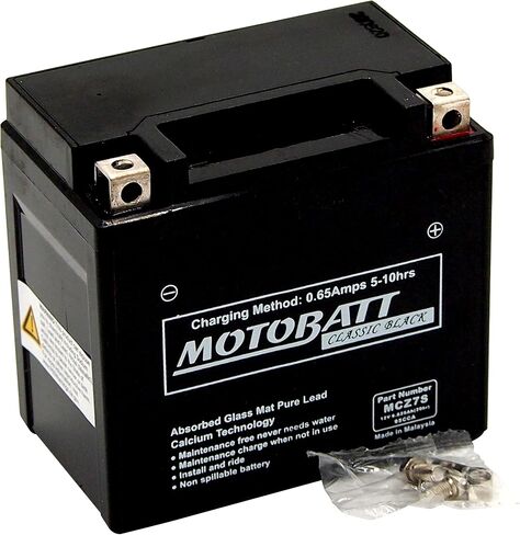 MCZ7S Motobatt Classic Black AGM FA Battery Replaces- YTZ7S, YTX5L-BS, YTZ6S in Saudi Arabia