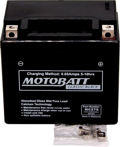 MCZ7S Motobatt Classic Black AGM FA Battery Replaces- YTZ7S, YTX5L-BS, YTZ6S in Saudi Arabia