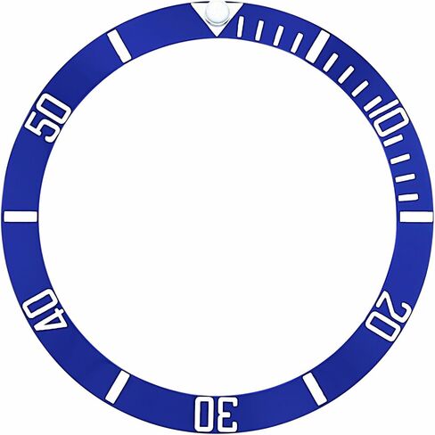 Ewatchparts Ceramic Bezel Insert Compatible With Rolex Submariner Engraved # 16610 16613 Blue Silver in Saudi Arabia