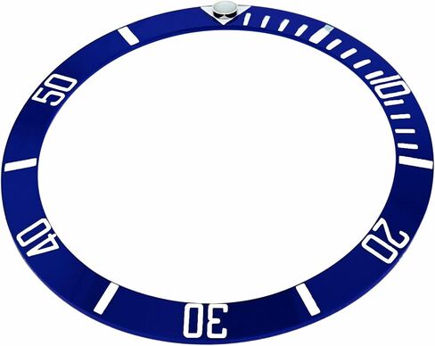 Ewatchparts Ceramic Bezel Insert Compatible With Rolex Submariner Engraved # 16610 16613 Blue Silver in Saudi Arabia