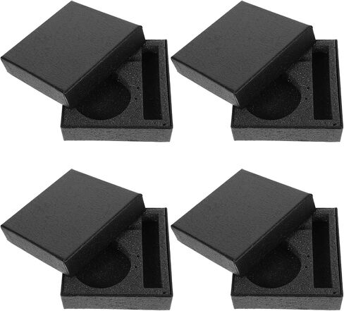 Cabilock 4pcs Watch Case for Men and Women,Pocket Watch Boxes Jewelry Organizer Boxes Paperboard Ring and Watch Storage Display (size-L) in Saudi Arabia