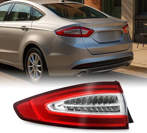 AKKON - Fits 2013 2014 2015 2016 Ford Fusion S | SE Sedan Models LED Red Tail Lamp Brake Light Outer Driver Left Side in Saudi Arabia