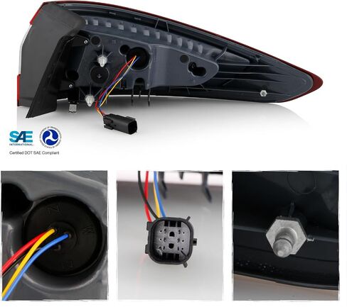 AKKON - Fits 2013 2014 2015 2016 Ford Fusion S | SE Sedan Models LED Red Tail Lamp Brake Light Outer Driver Left Side in Saudi Arabia