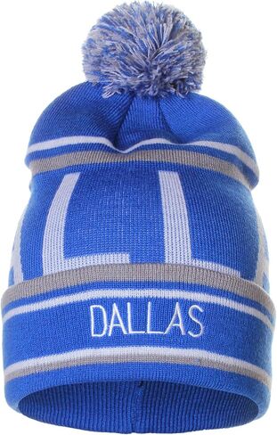American Cities Unisex USA Cities Fashion Large Letters Pom Pom Knit Hat Beanie in Saudi Arabia