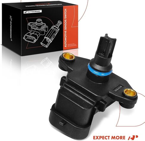 A-Premium Turbocharger Boost Pressure MAP Sensor [4 Blades] Compatible with Dodge Ram 1500 2002, Ram 2500 3500 2004-2007, 5.9L in Saudi Arabia