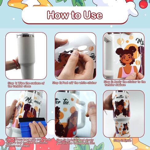 UV DTF Cup Wrap - 3 Set Bible UV DTF Cup Wrap for 40 oz Tumbler, Inspirational Cross Faith Uvdtf Decals, Flower Butterfly Waterproof Rub on Transfer Stickers for Glass in Kuwait