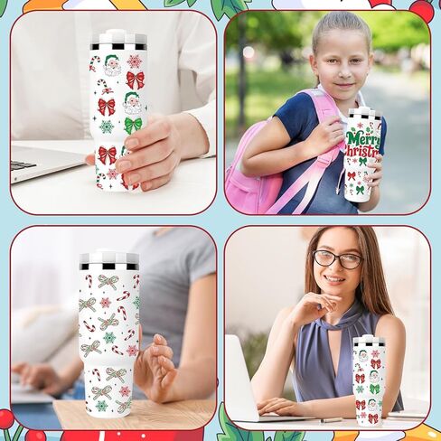 UV DTF Cup Wrap - 3 Set Bible UV DTF Cup Wrap for 40 oz Tumbler, Inspirational Cross Faith Uvdtf Decals, Flower Butterfly Waterproof Rub on Transfer Stickers for Glass in Kuwait