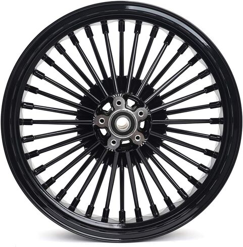 حافة عجلة خلفية سوداء TOFR 16x3.0 36 فات كينج المتحدث لايحتاج لـ Harley Heritage Softail 2000-2022 Deluxe 2004-2019 FXST Standard 00-05 FatBoy 2000-2006 Dyna FXDB Street Bob FXDL Low Rider 2000-2005 in Kuwait