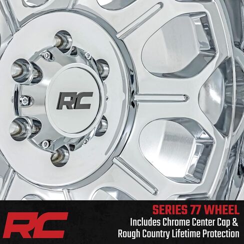 Rough Country 77 Series Chrome 20x9 | 6x135 | +18mm-77201817C Wheel (20 x 9. inches /6 x 135 mm, 18 mm Offset) in Saudi Arabia