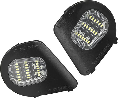 X AUTOHAUX Turn Signal Light for Dodge for Ram 1500 2500 3500 4500 5500 68087238AA 68302824AA Car Rear View Mirror Light LED Side Marker Puddle Light Lamps Assembly White Light 2pcs in Saudi Arabia