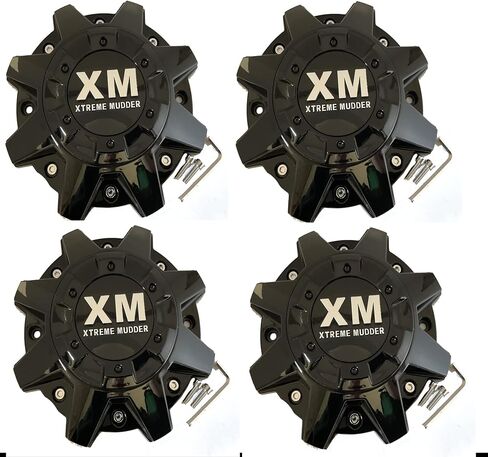 395L212 XM Xtreme Mudder Gloss Black Wheel Center Cap C-5240-1-SC (1) in Saudi Arabia