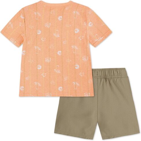 Hurley boys Graphic T-shirt and Shorts 2-piece Outfit Set in Saudi Arabia
