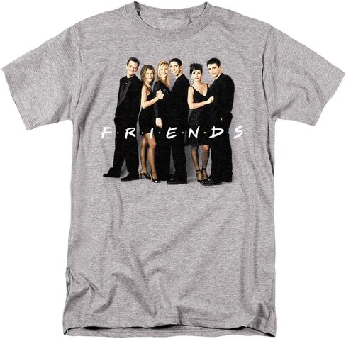 تي شيرت Popfunk Classic Friends TV Show Cast باللون الأسود in Saudi Arabia