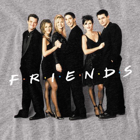 تي شيرت Popfunk Classic Friends TV Show Cast باللون الأسود in Saudi Arabia