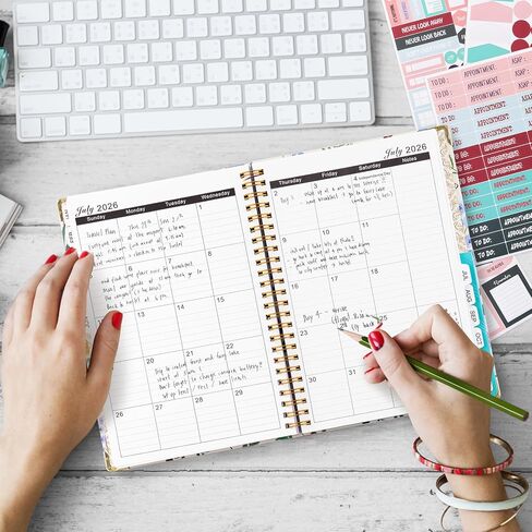 VinTs 2025 Planner,Large Size 8.6X11.6 Weekly & Monthly Planner,Jan.2025 - Dec.2025, 2025 Agenda Organizers with stickers, bookmarks, back pocket for office home school supplies in Kuwait
