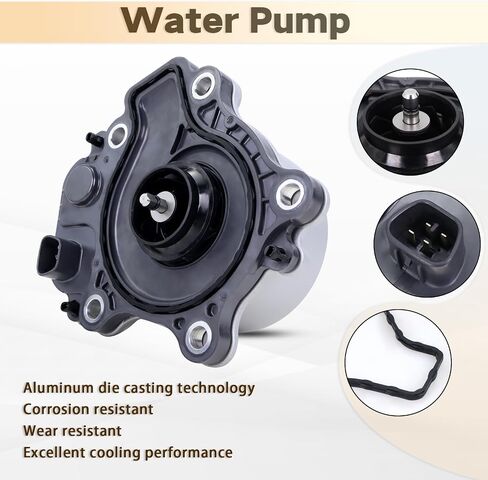 Electric Engine Water Pump Compatible With 2018 2019 2020 2021 2022 Honda Accord 2020 2021 2022 Honda CR-V CRV 2.0L Full Hybrid EV-Gas (FHEV) Not Gas Replace#192006C1305 in Saudi Arabia