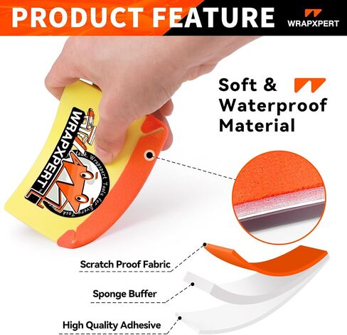 WRAPXPERT Black Felt Squeegee Vinyl Wrap Kits 3 Pack Squeegee for Car Vinyl Film Wrapping Window Tints Scraper Tools Wallpaper Application Vehicle Squeegee Set Hard/Medium/Soft in Kuwait