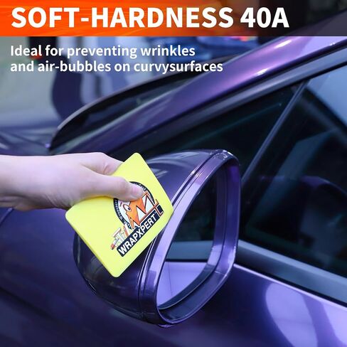 WRAPXPERT Black Felt Squeegee Vinyl Wrap Kits 3 Pack Squeegee for Car Vinyl Film Wrapping Window Tints Scraper Tools Wallpaper Application Vehicle Squeegee Set Hard/Medium/Soft in Kuwait