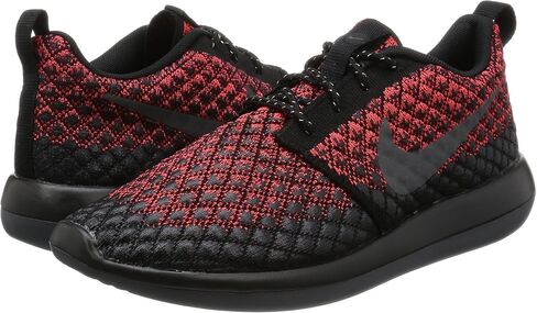 Nike Roshe Two Flyknit 365 Mens Fashion-Sneakers 859535-600_9.5 - Bright Crimson/Dark Grey/Black in Saudi Arabia
