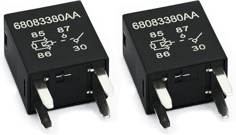 Automotive Relays 2 Packs 68083380AA Relay 12VDC Compatible with Dodge Durango Caravan Grand Journey Compatible with Ram 1500 2500 3500 Compatible with Jeep Grand Cherokee Wrangle in Saudi Arabia