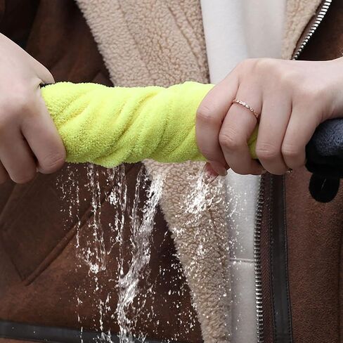 2Pcs Microfiber Thicken Cleaning Cloth Car Washing Towels Double Sided Soft Quick Dry Water-Absorption Window Wipe Rag 30 * 60cm in Saudi Arabia
