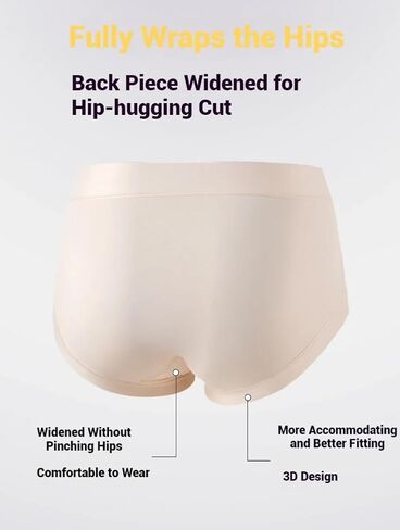 Women's Cotton Underwear,Ladies Panties Soft Full Coverage Briefs,Breathable Panties Stretch Underpants Mid Waist, 4-Pack in Saudi Arabia