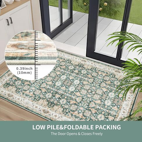 Modern Abstract Washable Area Rug for Living Room,Low Pile 8x10 Non Slip Carpet Non-Shedding Area Rug Soft Indoor Stain Resistant Rug White/Black in Saudi Arabia