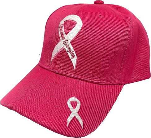 Black Duck Brand Breast Cancer Awareness Stronger Everyday Pink Ribbon Adjustable Baseball Hat/Cap in Saudi Arabia