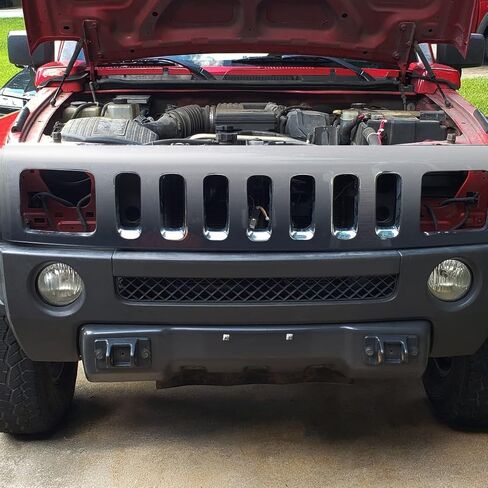 KUAFU Front Grille Support Bracket Compatible with 2006-2010 Hummer H3 2009-2010 Hummer H3T Replacement for HU1207100 15834198 Internal Grille Bracket Grill in Saudi Arabia