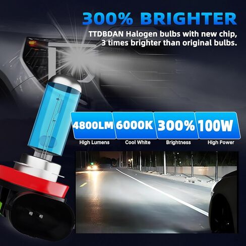 Headlights+ License Plate Lights Fit For Chevy Camaro 2016-2018 Light Bulbs,9005/HB3/H10 High Beams+ H11/H8/H9 Low Beams+ License Plate Lights Combo,Plug And Play,Pack of 6 in Kuwait