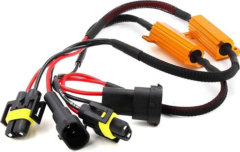 x xotic tech 2pcs H7 LED Light Bulb Resistor Relay Harness Adapter Anti Flicker Error Decoder Warning Canceller in Saudi Arabia