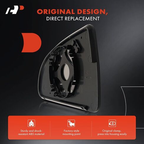 A-Premium Right Passenger Side Non-Heated Mirror Glass with Backing Plate Compatible with Chevrolet Cobalt 2005-2010 & Pontiac G5 2007-2009 - Exterior Side View Convex Mirror in Saudi Arabia