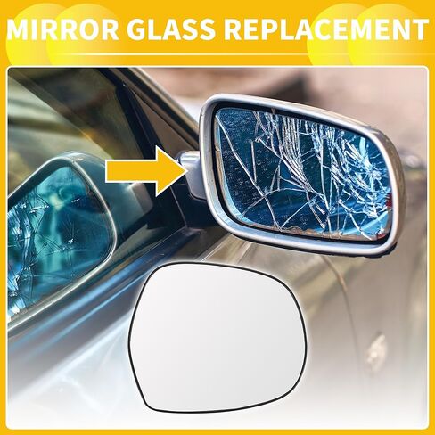 for Lexus GX470 2003-2009 for Toyota 4-Runner 2003-2009 No.879616A300 Car Passenger Right Side Rearview Heated Mirror Glass with Backing Plate in Saudi Arabia