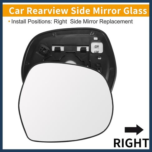 for Lexus GX470 2003-2009 for Toyota 4-Runner 2003-2009 No.879616A300 Car Passenger Right Side Rearview Heated Mirror Glass with Backing Plate in Saudi Arabia