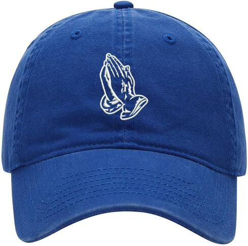 Men's Baseball Cap Praying Hands Embroidered Washed Cotton Vintage Dad Gifts Hat in Kuwait