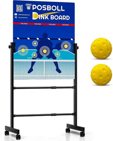 Pickleball Practice Board Pickleball Dink Rebounder with Stand,Pickleball Wall for Practice,Dink Board for Pickleball Training, Adjustable Pickleball Practice Rebounder Pad,Portable Dink Guru in Saudi Arabia