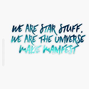 MAGNET We Are Star Stuff Babylon 5 Delenn Quote Magnetic Vinyl Sticker Decal Magnet 5" in Kuwait