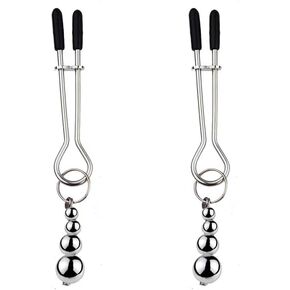 Body Clamps Jewelry Body Chain Non Piercing Nipple Rings Non-Piercing Adjustable Ball Beaded Fashion Jewelry in Kuwait