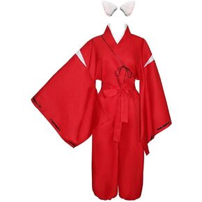 Anime Samurai Cosplay Costume Kikyou Cosplay Miko Witch Costume for men women in Saudi Arabia
