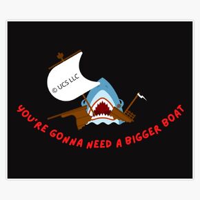 MAGNET Jaws movie fan art Magnet Vinyl Magnetic Sticker Size 5" in Saudi Arabia