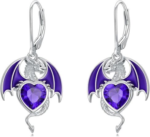 Dragon Earrings 925 Sterling Silver Dragon Dangle Earring Dragon Jewelry for Women Daughter in Saudi Arabia