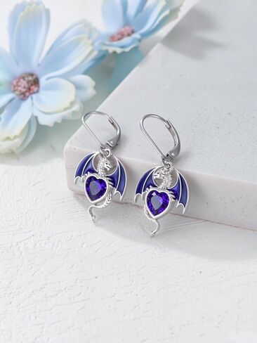 Dragon Earrings 925 Sterling Silver Dragon Dangle Earring Dragon Jewelry for Women Daughter in Saudi Arabia