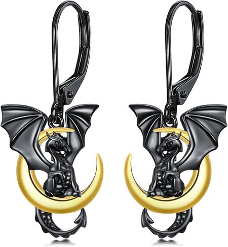 Dragon Earrings 925 Sterling Silver Dragon Dangle Earring Dragon Jewelry for Women Daughter in Saudi Arabia