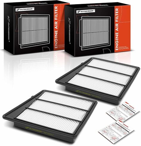 A-Premium 2-PC Engine Air Filter Compatible with Nissan NV2500 2017-2021, NV3500 2017-2021, TITAN XD 2016-2023, 5.6L, Replace# 16546-EZ31B in Saudi Arabia