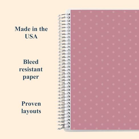 Erin Condren 8.5" X 11" Spiral Bound Productivity Notebook - Mid Century Circles, 160 Lined Page & To Do List Organizer Notebook, 80Lb Thick Paper, Stickers Included in Kuwait