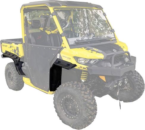 SuperATV Fender Flares Mud Guards for Can Am Defender HD 5/8 / 10 / MAX (See Fitment) | 2 Front, 2 Rear Flares | Extends 4" from The Body | Blocks Rocks, Dirt, Sand, Mud, & Debris in Saudi Arabia