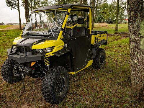 SuperATV Fender Flares Mud Guards for Can Am Defender HD 5/8 / 10 / MAX (See Fitment) | 2 Front, 2 Rear Flares | Extends 4" from The Body | Blocks Rocks, Dirt, Sand, Mud, & Debris in Saudi Arabia